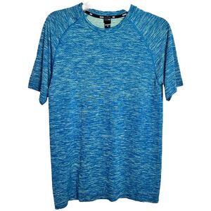 NWT RHONE Mens Reign Tech Performance T-Shirt Blue Short Sleeve Size Small